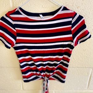 Striped crop top
